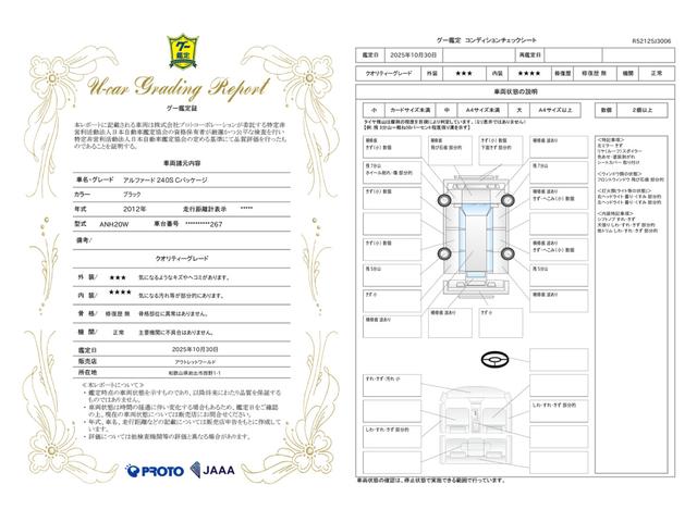 車両状態評価書
