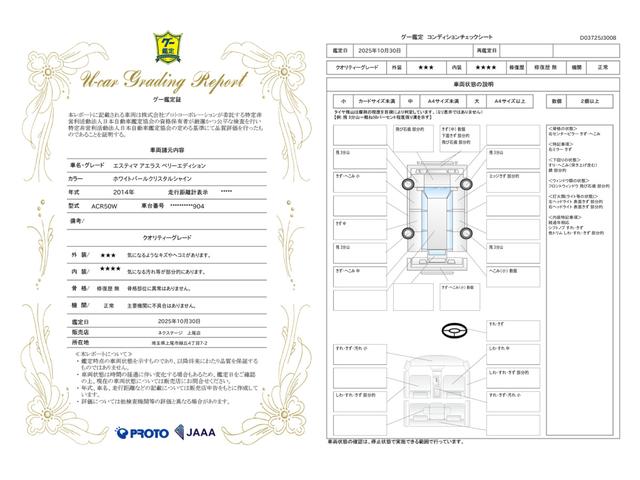 車両状態評価書