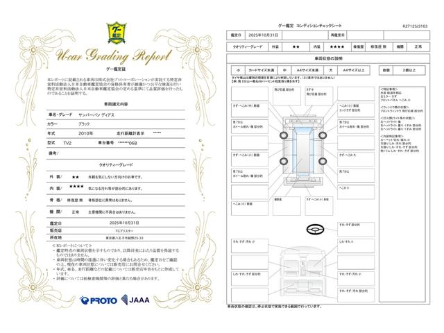 車両状態評価書