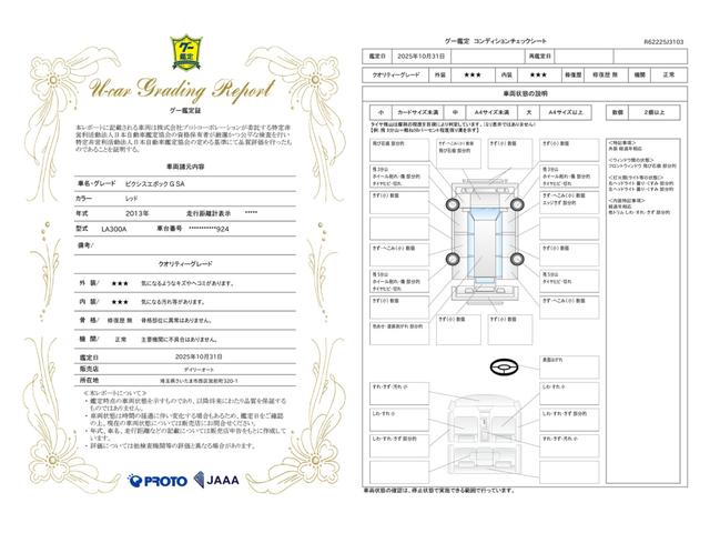 車両状態評価書