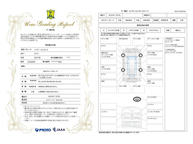 車両状態評価書