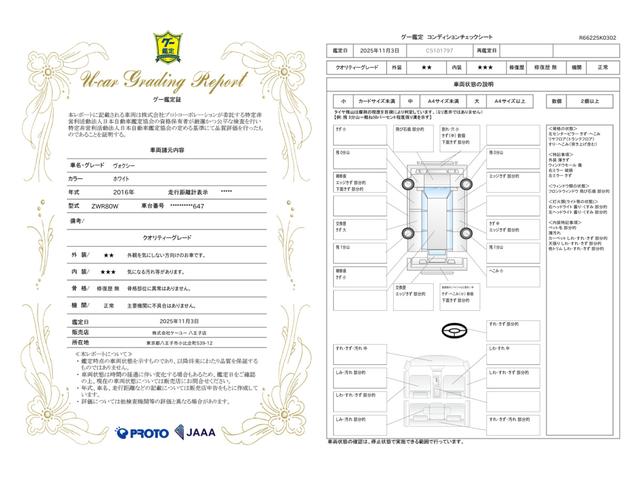 車両状態評価書