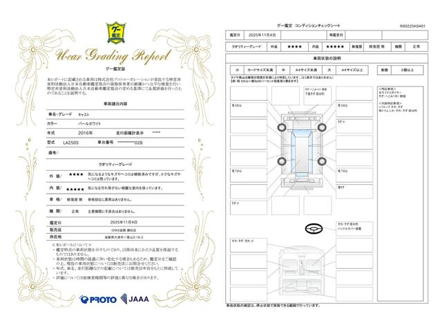 車両状態評価書
