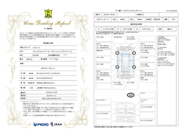 車両状態評価書