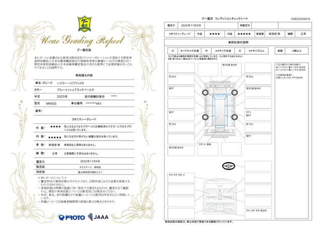 車両状態評価書