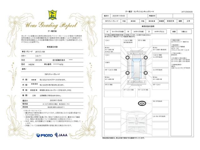 車両状態評価書
