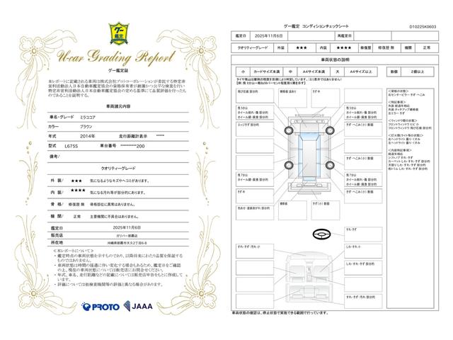 車両状態評価書