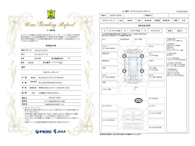 車両状態評価書