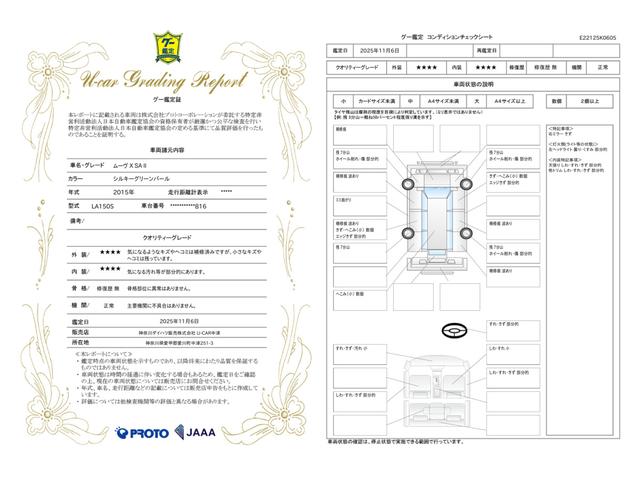 車両状態評価書