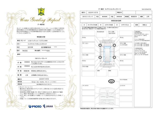 車両状態評価書