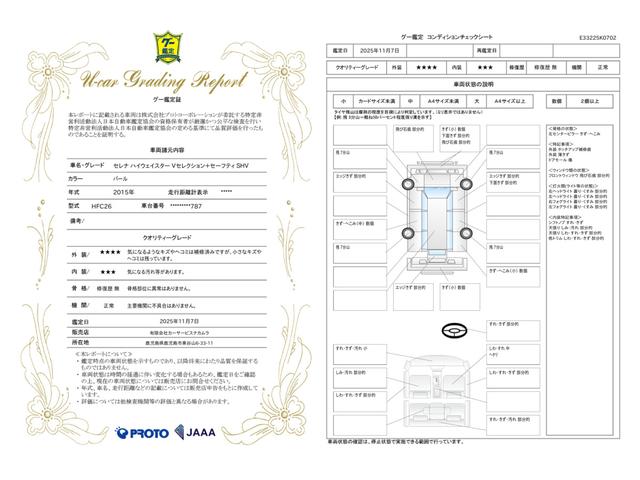車両状態評価書