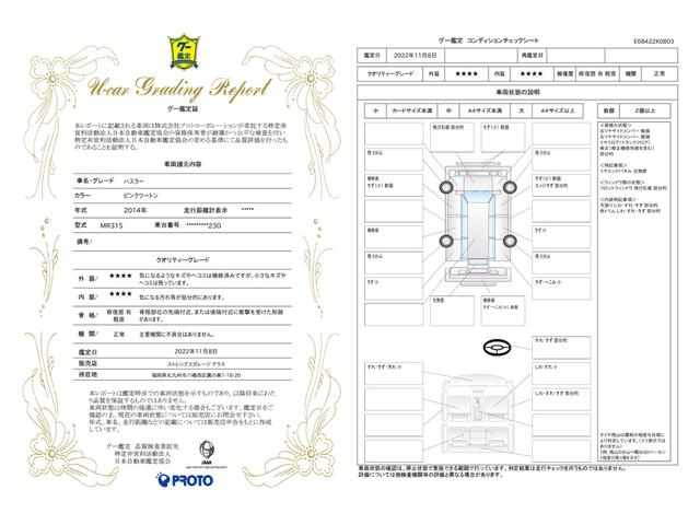 車両状態評価書