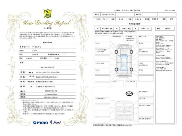 車両状態評価書