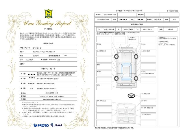車両状態評価書