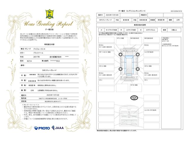 車両状態評価書