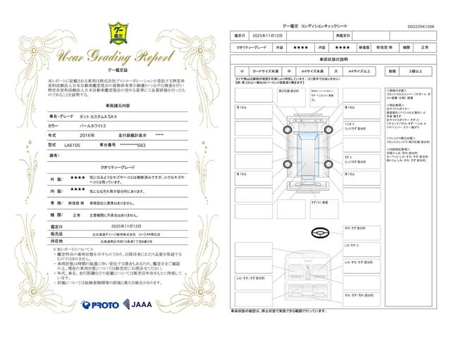 車両状態評価書