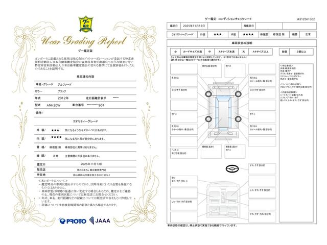 車両状態評価書
