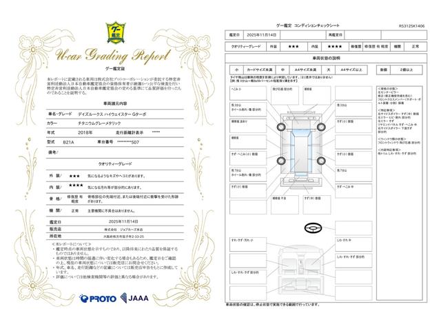 車両状態評価書