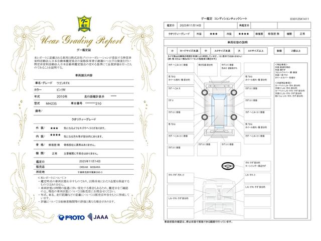 車両状態評価書