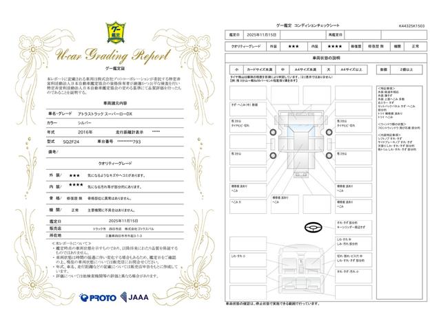 車両状態評価書