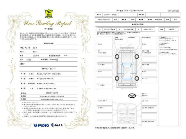 車両状態評価書