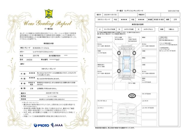 車両状態評価書