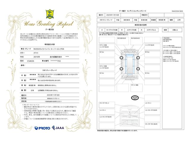車両状態評価書