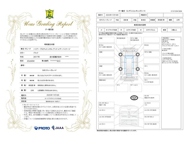 車両状態評価書