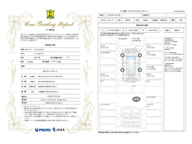 車両状態評価書