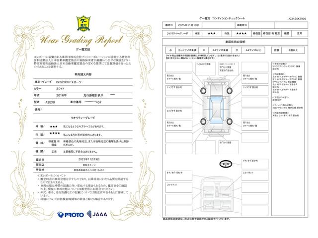 車両状態評価書