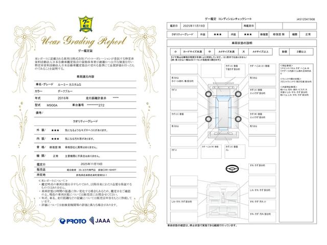 車両状態評価書