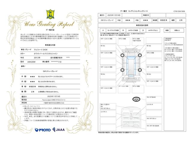 車両状態評価書