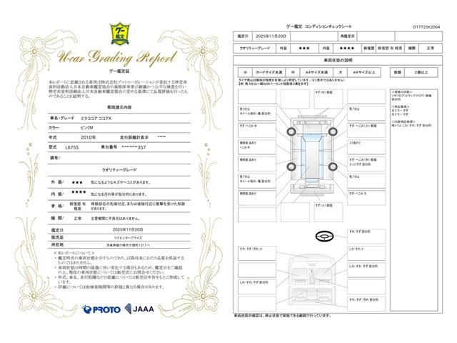 車両状態評価書