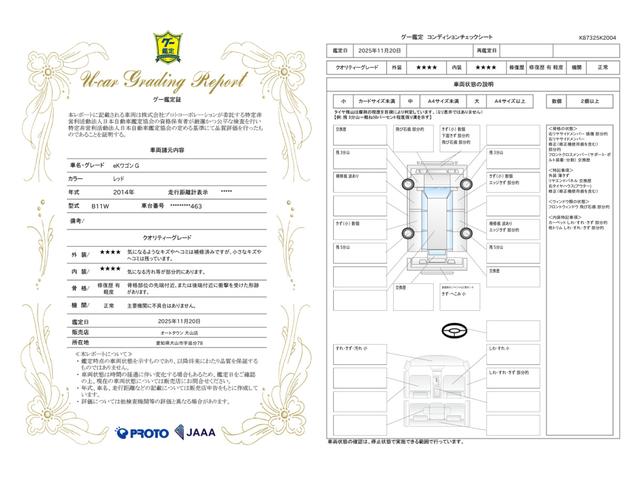 車両状態評価書