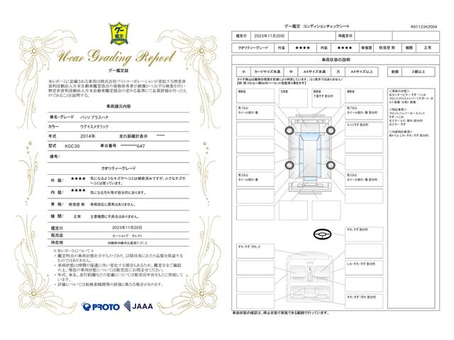 車両状態評価書