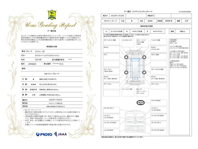 車両状態評価書