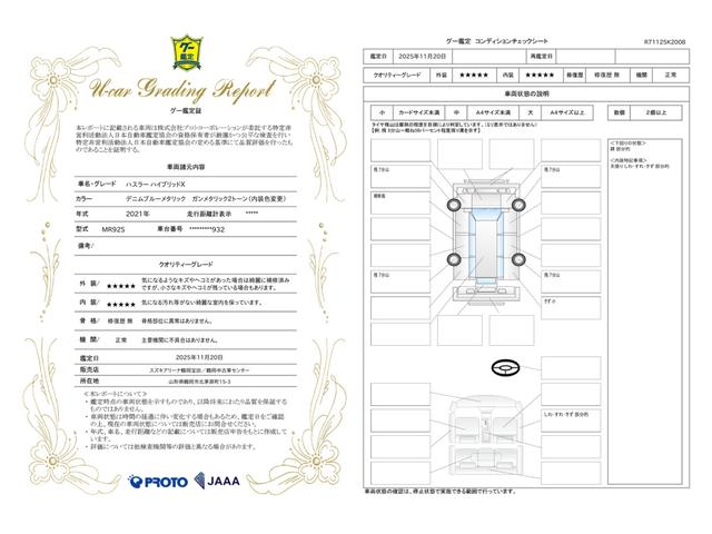 車両状態評価書