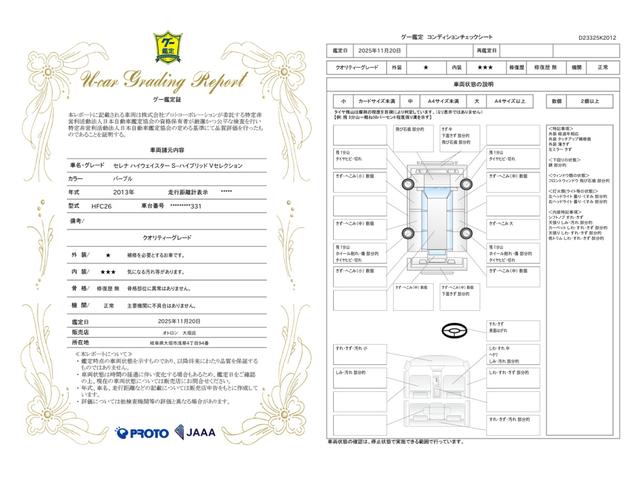車両状態評価書