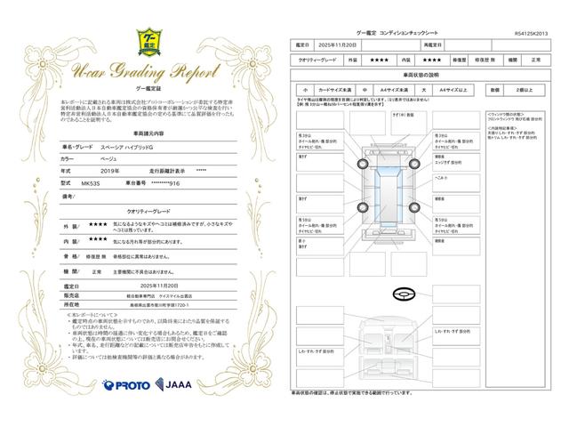 車両状態評価書