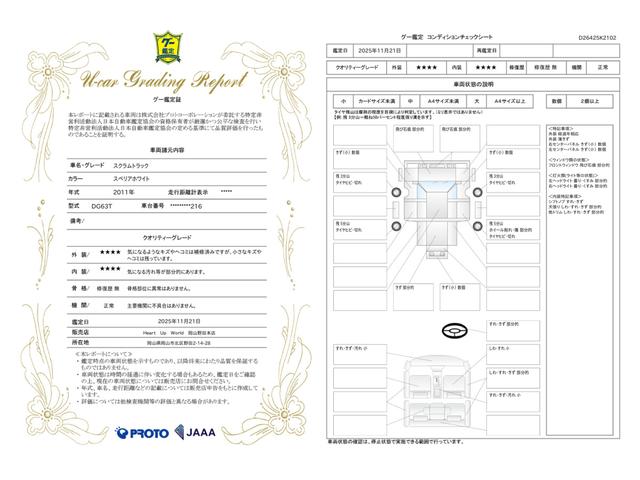 車両状態評価書