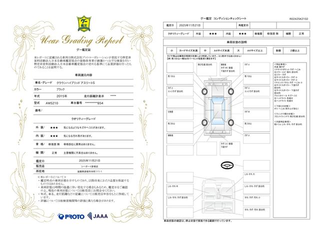 車両状態評価書