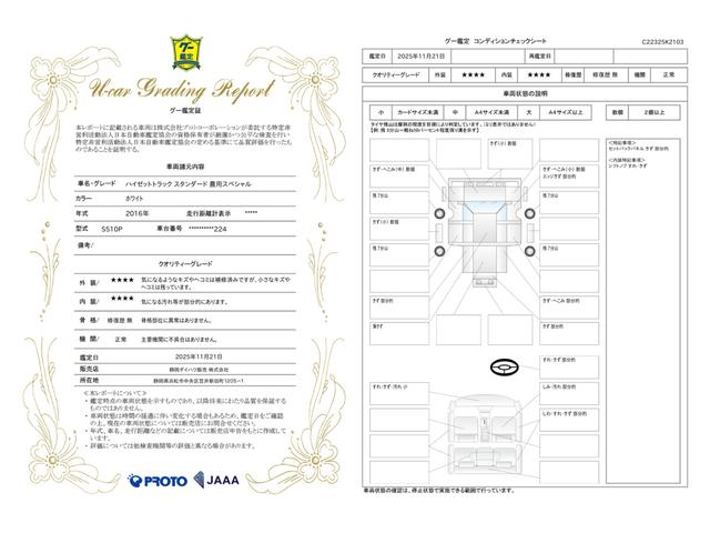 車両状態評価書