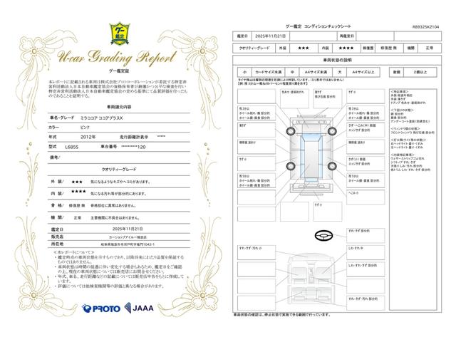 車両状態評価書