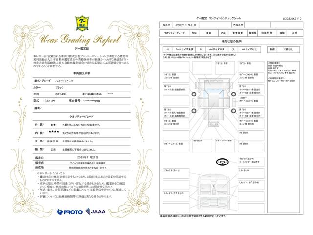 車両状態評価書