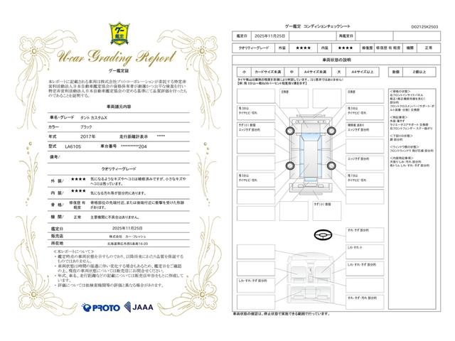 車両状態評価書