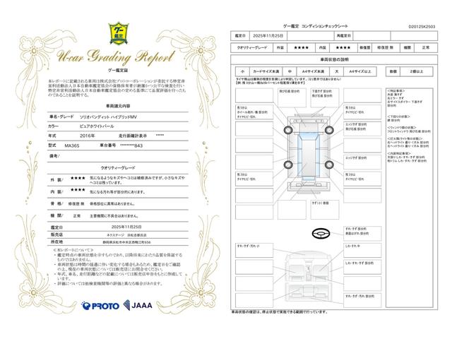 車両状態評価書