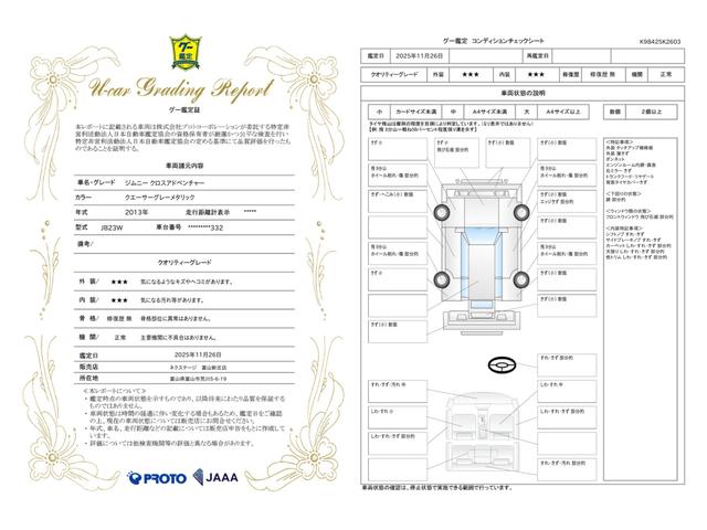 車両状態評価書