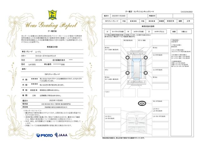 車両状態評価書