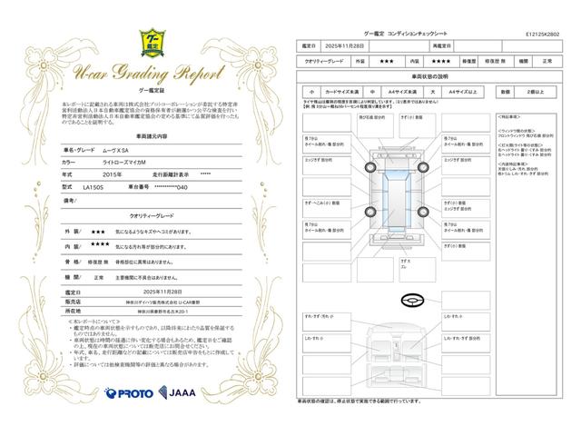 車両状態評価書