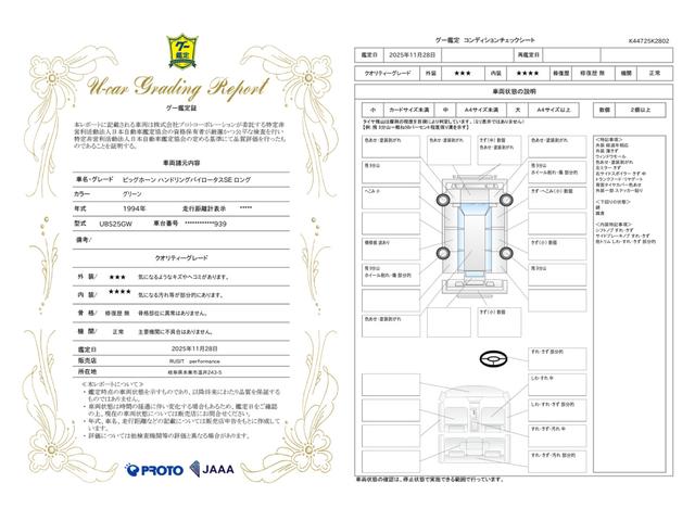 車両状態評価書